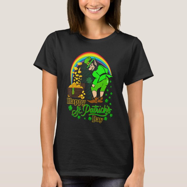 Camiseta Patrick S Day Shamrock Graphical Men Women (Frente)