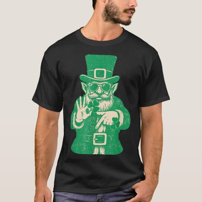 Camiseta Patricks Day, Leprechauns Funny 6 Meme Gift Men, W (Frente)
