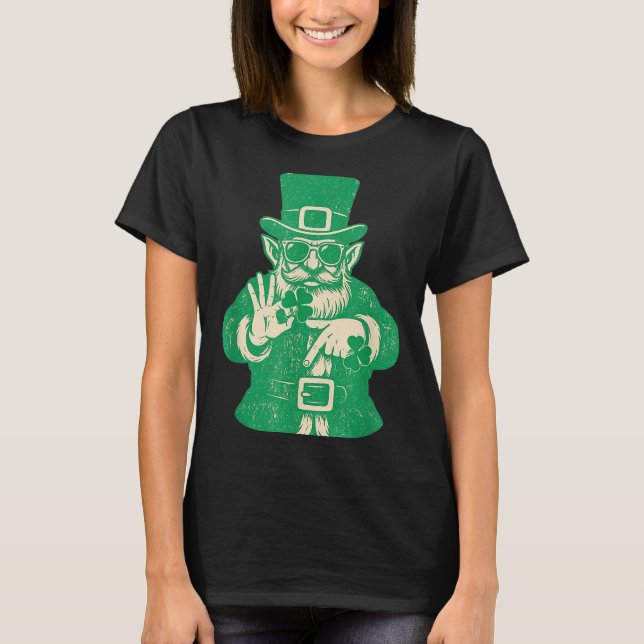 Camiseta Patricks Day, Leprechauns Funny 6 Meme Gift Men, W (Frente)