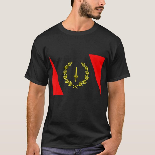 Camiseta Patrimônio Africano Americano Bandeira da História (Frente)