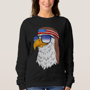 Camiseta Patrimônio Americano Bald Eagle Mullet 4 De Julho