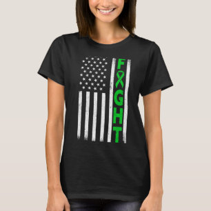 Camiseta Patrimônio Americano Bandeira Verde Fita Mental