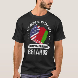 Camiseta Patrimônio Americano Bielorrússia Bandeira America