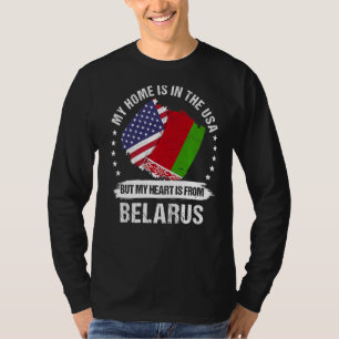 Camiseta Patrimônio Americano Bielorrússia Bandeira America