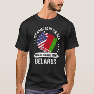 Camiseta Patrimônio Americano Bielorrússia Bandeira America
