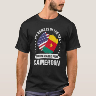 Camiseta Patrimônio Americano Camarões Bandeira Americana C
