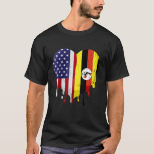 Camiseta Patrimônio Americano do Uganda Mês de Bandeira do