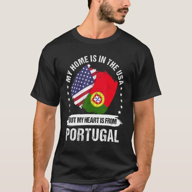 Camiseta Patrimônio Americano Portugal Bandeira Português A (Frente)