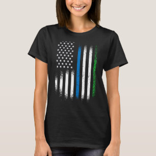 Camiseta Patrimônio Americano Serra Leoa Mês Leonean Patri