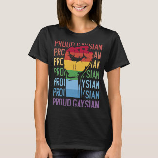 Camiseta Patrimônio Asiático Orgulho gay Gaysiano Orgulhoso