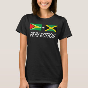 Camiseta Patrimônio da Bandeira da Guiana jamaicana Jamaica