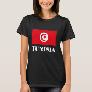 Camiseta Patrimônio da Bandeira da Tunísia Orgulho da Tunís