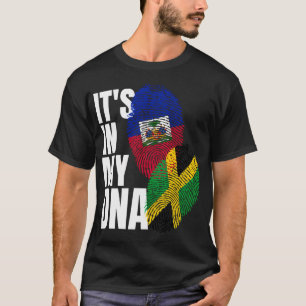 Camiseta Patrimônio Da Bandeira Dna Do Jamaicano E Do Haix