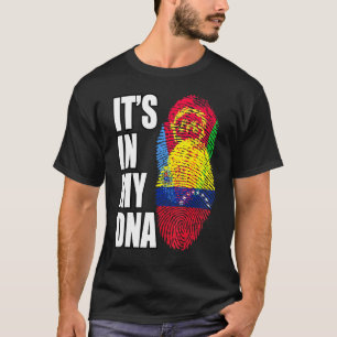 Camiseta Patrimônio Da Bandeira Do DNA Da Venezuela E Da Er