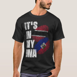 Camiseta Patrimônio Da Bandeira Do DNA De Mistura Trinidadi