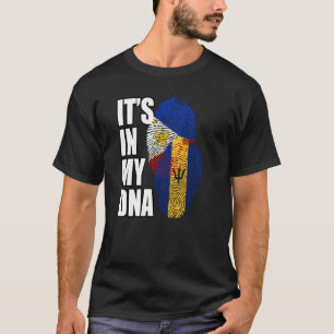Camiseta Patrimônio Da Bandeira Do DNA Do Barbade E Do Fili