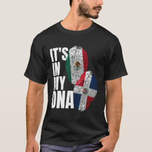 Camiseta Patrimônio da Bandeira do Dna Dominicano Plus