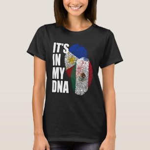 Camiseta Patrimônio Da Bandeira Do DNA Mexicano E Filipino