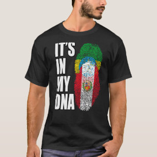 Camiseta Patrimônio Da Bandeira Do DNA Misturado Do Peru E 