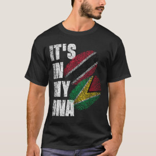 Camiseta Patrimônio Da Bandeira Do DNA Misturado Pelo Trini