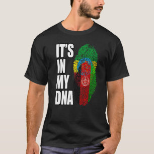 Camiseta Patrimônio Da Bandeira Do Dna Mix, Afegão E Etíope
