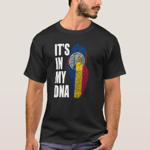 Camiseta Patrimônio Da Bandeira Do DNA Mix Chadiano E Beliz