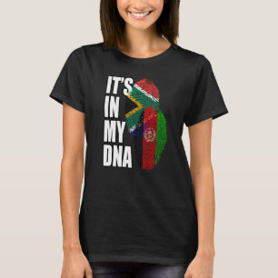 Camiseta Patrimônio Da Bandeira Do Dna Mix Da África Do Sul