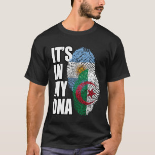 Camiseta Patrimônio Da Bandeira Do DNA Mix Da Argentina E D