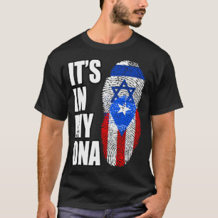 Camiseta Patrimônio Da Bandeira Do DNA Mix De Porto Rico E 