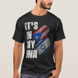 Camiseta Patrimônio Da Bandeira Do DNA Mix De Porto Rico E 