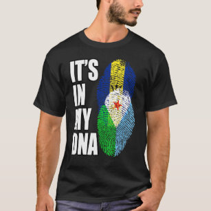 Camiseta Patrimônio Da Bandeira Do DNA Mix Do Barbade E Do 
