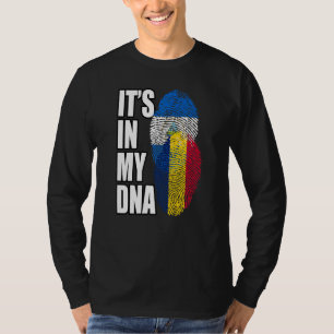 Camiseta Patrimônio Da Bandeira Do Dna Mix Do Chade E Da Ni