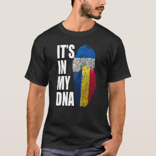 Camiseta Patrimônio Da Bandeira Do Dna Mix Do Chade E Da Ni