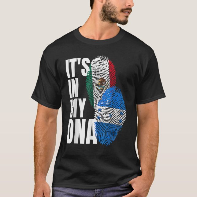 Camiseta Patrimônio da Bandeira do Mistério de DNA mexicano (Frente)