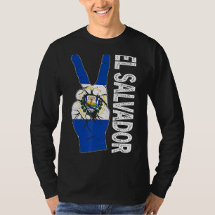 Camiseta Patrimônio da Bandeira dos Dois Dedos de El Salvad