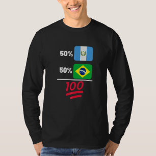 Camiseta Patrimônio da Bandeira Mista Guatemalteca e Brasil
