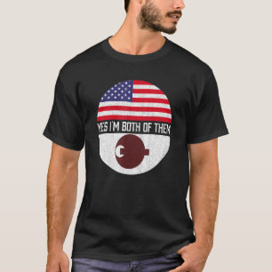 Camiseta Patrimônio Da Família De Bandeiras Da Meia-America