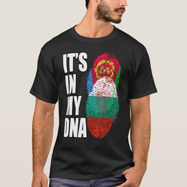 Camiseta Patrimônio Da Herança Da Bandeira Do DNA Da Associ (Frente)