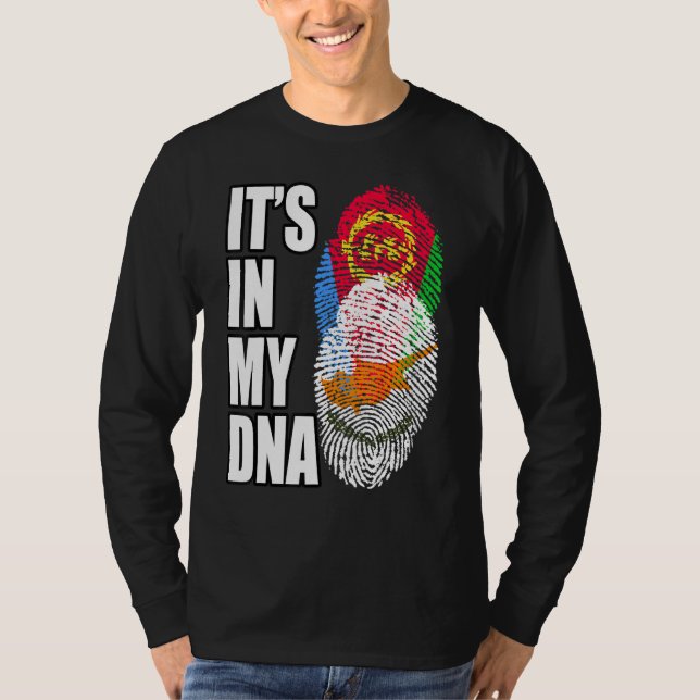 Camiseta Patrimônio Da Herança Da Bandeira Do DNA De Combin (Frente)