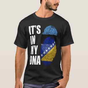 Camiseta Patrimônio Da Herança Da Marca De DNA Mix Da Bósni