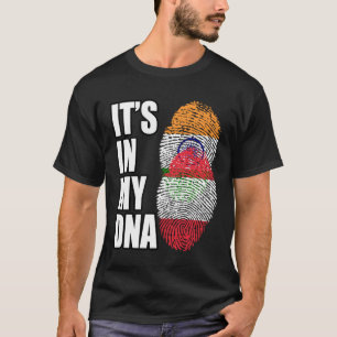 Camiseta Patrimônio Da Herança Da Marca De DNA Mix Da Índia