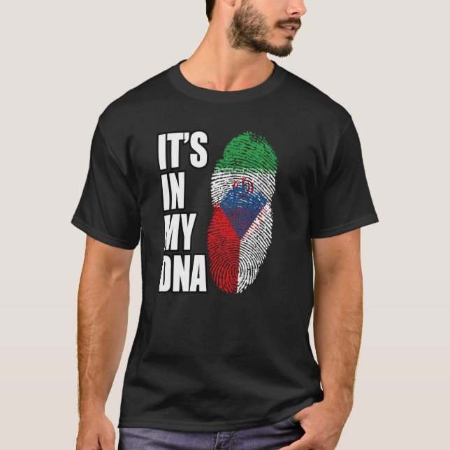 Camiseta Patrimônio Da Herança Da Sinalizador Do DNA Mix, I (Frente)