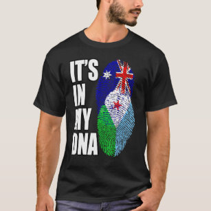 Camiseta Patrimônio Da Herança Do DNA Mix Da Austrália E Do