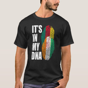 Camiseta Patrimônio Da Herança Do DNA Mix Da Costa Do Marfi