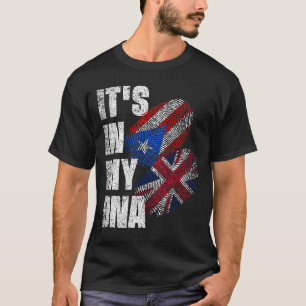 Camiseta Patrimônio Da Herança Do DNA Mix Do Reino Unido E 