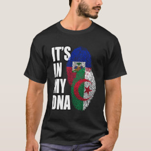 Camiseta Patrimônio Da Herança Do DNA Mix Haitiano E Argeli