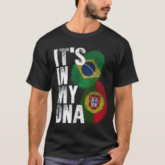 Camiseta Patrimônio Da Herança Do DNA Mix Português E Brasi