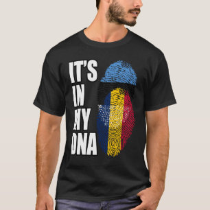 Camiseta Patrimônio Da Marca De DNA Do Chade E Da Estônia