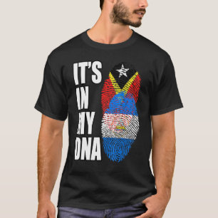 Camiseta Patrimônio Da Marca De DNA Mistura Da Nicarágua E