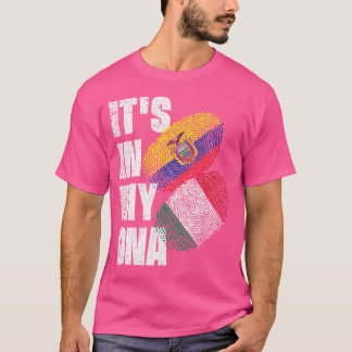 Camiseta Patrimônio Da Marca De DNA Mistura Equatoriana E I